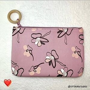 Free with $15 Purchase Ipsy Cosmetic Bag April 2020 Mauve Flower Blossoms New